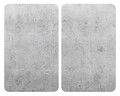 Set 2 protectii universale pentru aragaz, Wenko, Concrete, sticla termorezistenta, 30 x 52 cm, gri