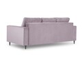 Canapea extensibila, Camellia, Mazzini Sofas, 3 locuri, cu lada de depozitare, 220x100x92 cm, catifea, lavanda