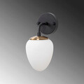 Aplica de perete, Fulgor, 942FLG2108, Metal, Negru / Antic / Crem