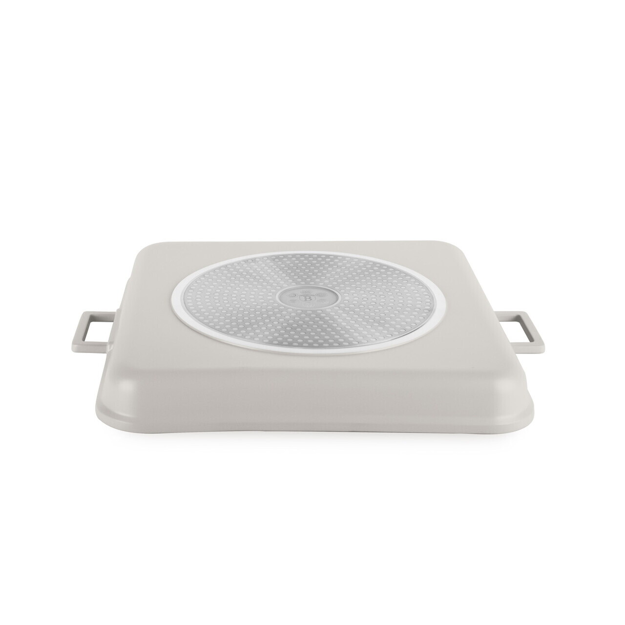 Tava grill cu capac Berlinger Haus, Sahara, 34x34x4.5 cm, aluminiu turnat, crem mat - imagine 3