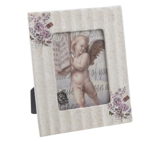 Rama foto Angel, InArt, 13x18 cm, ceramica, multicolor