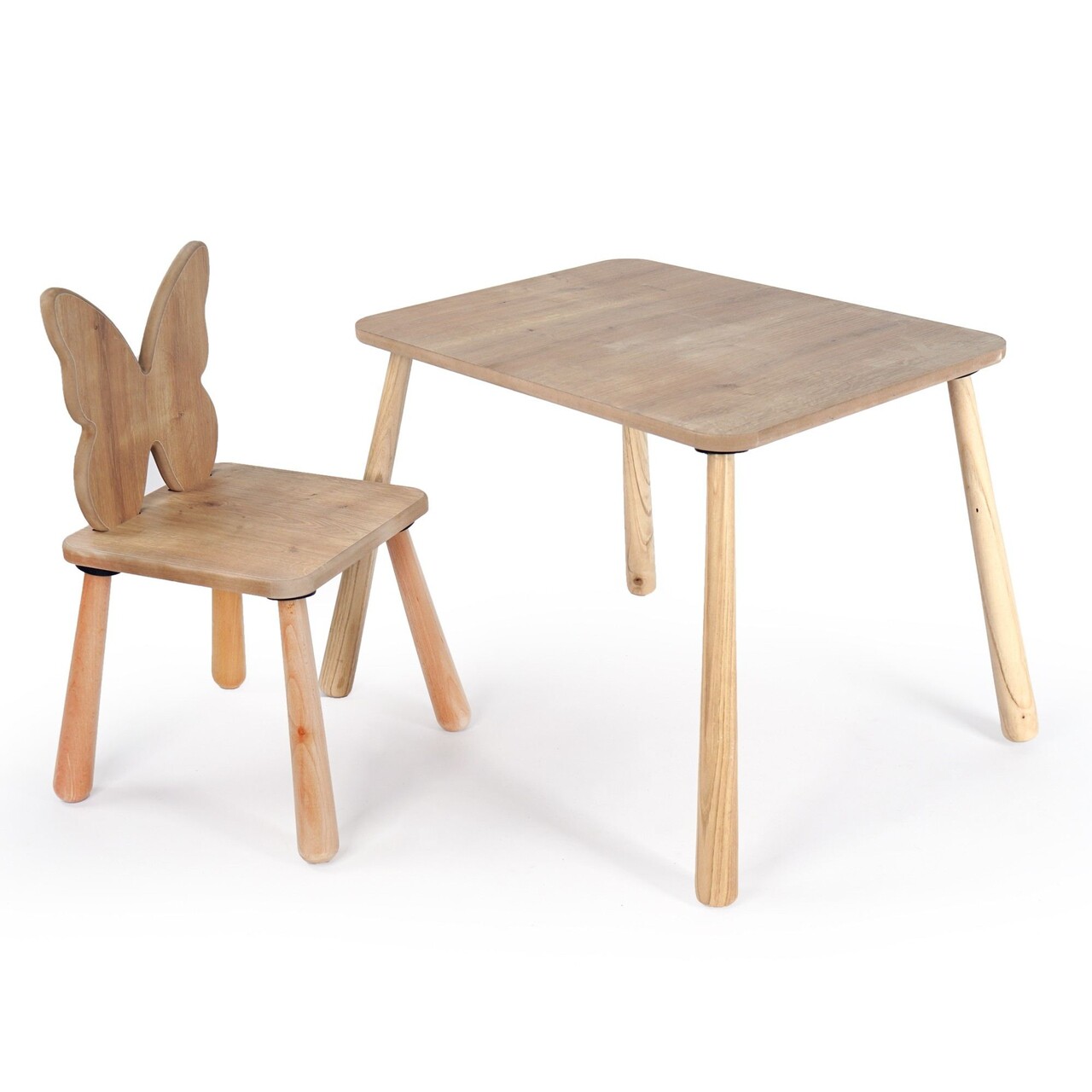 Set masa si scaun pentru copii, Rosewood, BLTYZ-AKTV062, Stejar - 2 | YEO