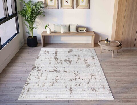 Covor, Essa, 80x150 cm, Poliester, Maro