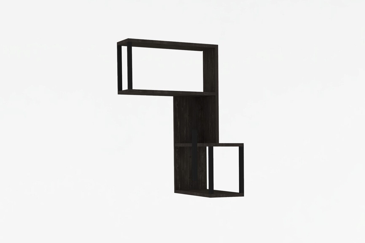 Raft de perete, Asse Home, Lecco , 84x52x20 cm, Antracit