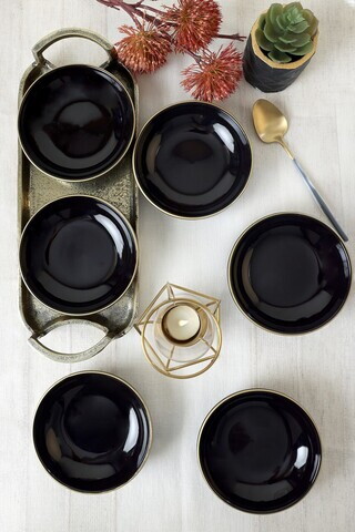 Set boluri pentru sos, Hermia, 275KRM2701, 13 cm, Negru