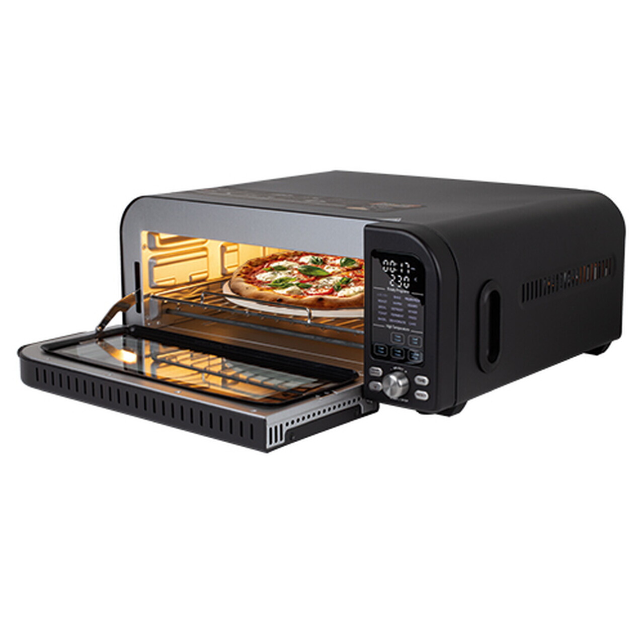 Cuptor electric pizza Berlinger Haus, Black Rose, 2000W, 18 L, negru - imagine 5