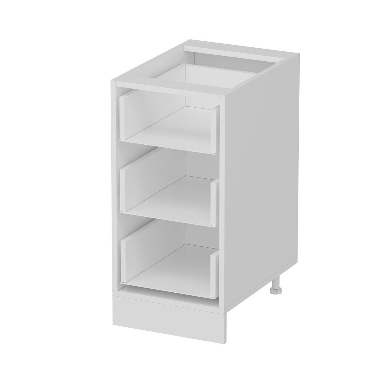 Dulap pentru bucatarie, Hanah Home, Minar, 40x87x58 cm, Alb / Antracit — imaginea 5
