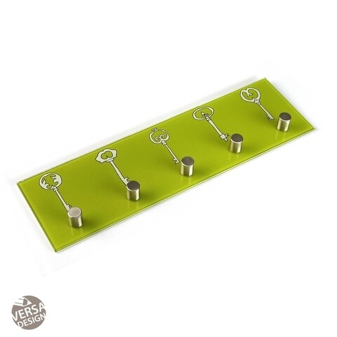 Cuier llaves verde, versa, 40x3x12 cm, sticla, verde
