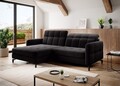 Coltar extensibil stanga 3 locuri ELTAP, Lore-37, Lorelle, 225x160x105 cm, lemn/poliester, negru