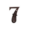 Numar pentru casa 7, Esschert, 1.1 x 7.7 x 11.8 cm, fier forjat