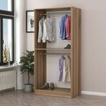 Dulap pentru haine, Minerva, Kale Oak, 90x210x52 cm, PAL, Stejar