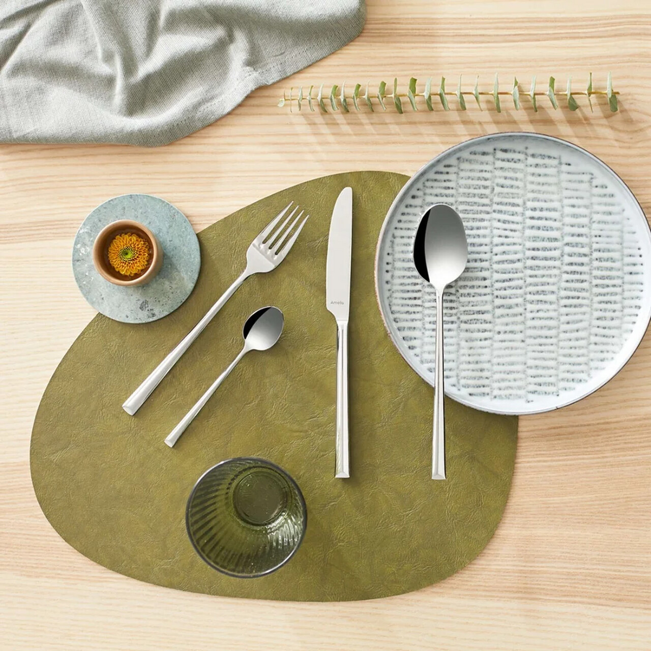 Set tacamuri 24 piese Amefa, Metropole, inox 18/10, argintiu — imaginea 10