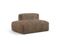 Modul stanga pentru canapea, 2 locuri, Martina-212, Micadoni Home, 133x106x75 cm, velur, maro ghinda
