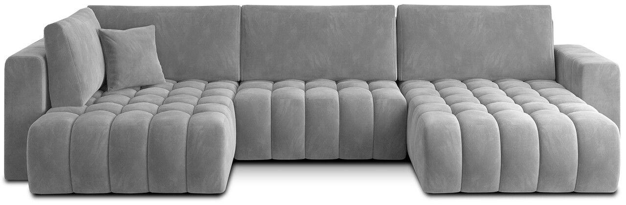 Coltar extensibil dreapta 6 locuri ELTAP, RT-04SO, Bonito, 350x175x92 cm, lemn/poliester, gri deschis - 1 | YEO
