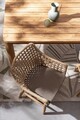 Masa pentru gradina Maverick, Bizzotto, 200x100x77 cm, lemn de tec reciclat, natural