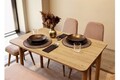 Set masa extensibila si 6 scaune, Vella, Vina Mini 03 0900, PAL, Stejar / Piatra