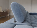 Coltar extensibil dreapta 3 locuri ELTAP, LT-40AU, Felro, 285x181x93 cm, lemn/poliester, albastru