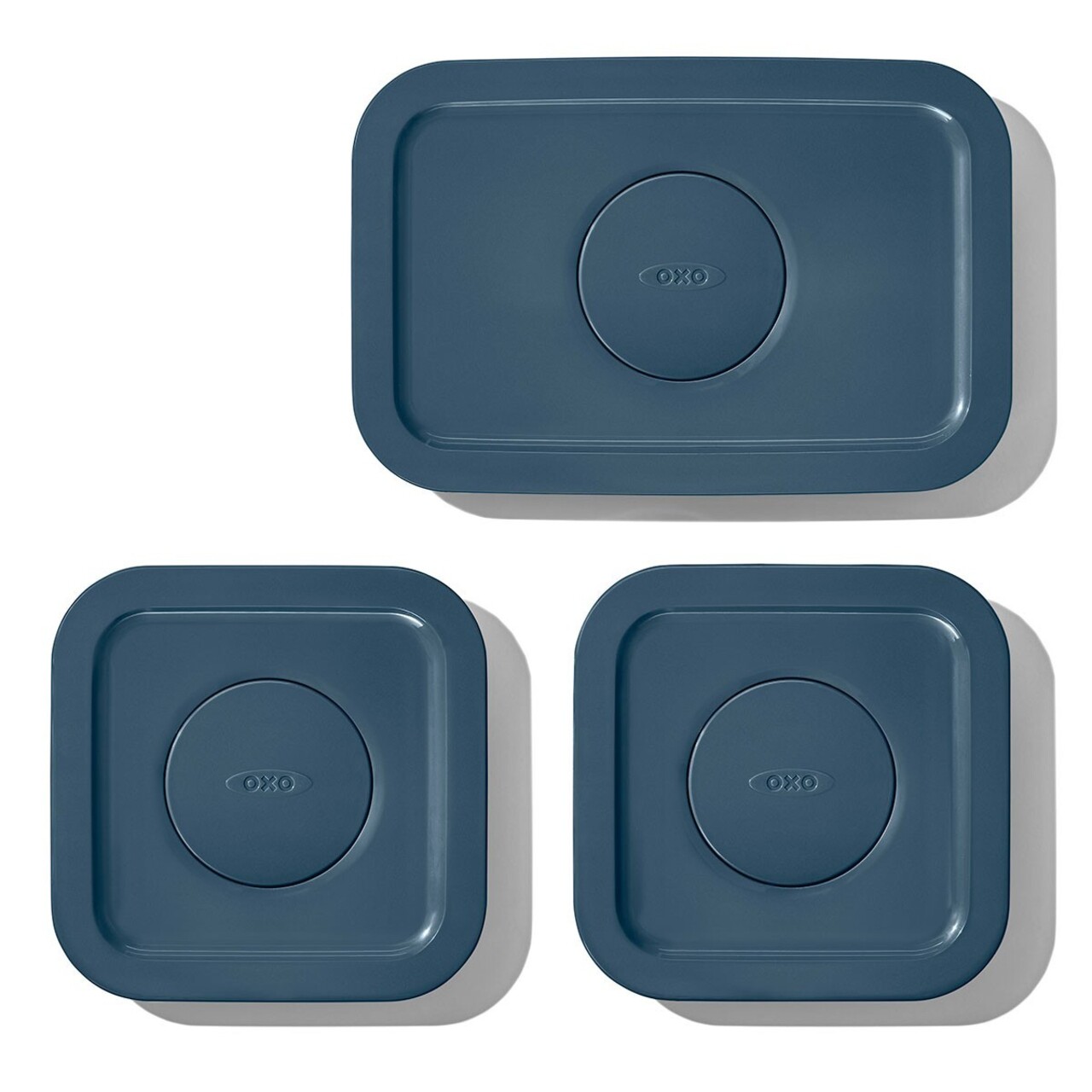 Set caserole 3 piese, din plastic, "POP", Storm Blue - OXO - view 7