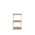 Noptiera, Retricy, Carter, 29.6x29.6x49.4 cm, PAL, Stejar / Alb