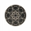 Covor indoor outdoor Floorita TONDO ECRU BLACK 194 cm