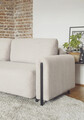 Canapea extensibila 3 locuri, ELTAP, SO-ARC-BL-18JAR, Arcadova, 244x97x97 cm, lemn/poliester, bej/negru