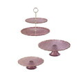 Set servire alimente, Hermia, 666HAC2170, Sticla, Suport: 28 cm (1 bucată), Mov pruna