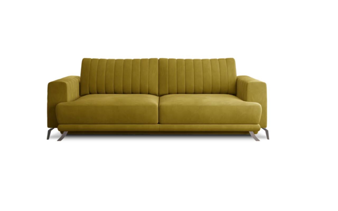 Canapea extensibila 4 locuri ELTAP, SO-ELI-45NU, Elise, 250x95x90 cm, lemn/poliester, mustar - 1 | YEO
