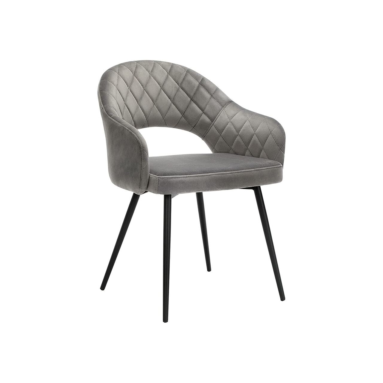 Scaun, Songmics, Elegant Design, 57x56x77 cm, otel/catifea, gi - 2 | YEO