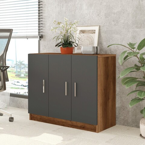 Dulap multifunctional, locelso, vario e, 89.1x73.8x38.1 cm, nuc / antracit