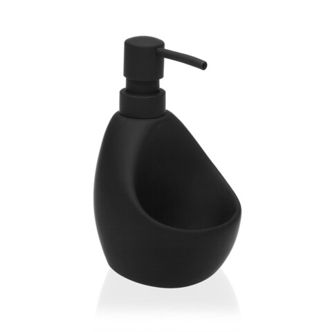 Dispenser sapun lichid ellis, versa, 11 x 9.5 x 16.5 cm, ceramica, negru