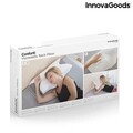 Perna cervicala viscoelastica, InnovaGoods, Conforti, contur ergonomic, 62 x 36 x 14 cm, alb/gri