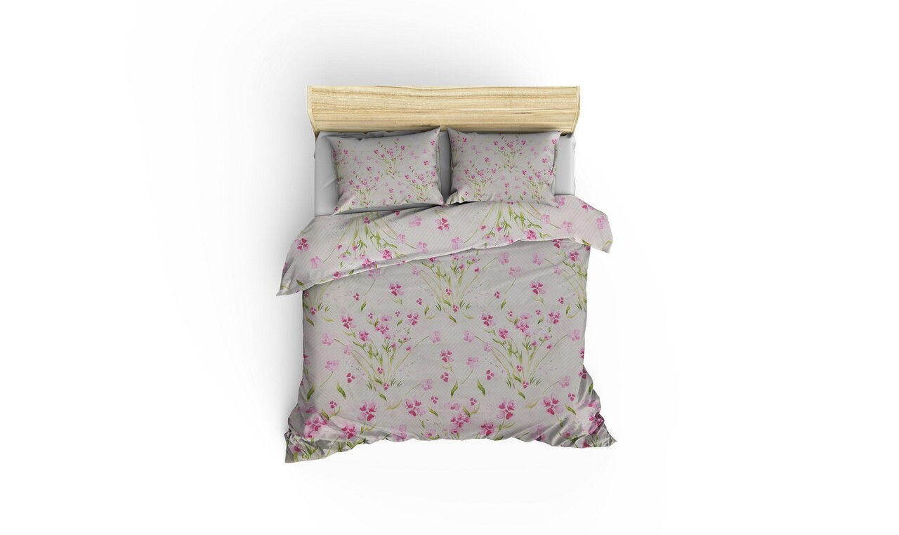 Lenjerie de pat dubla, Flora, Life Style, 50% bumbac / 50% poliester - 1 | YEO