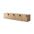 Comoda TV, Neostill, Mesta, 180x35x35 cm, Cadru: PAL MELAMINAT 100%., Stejar