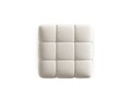 Taburet, Bellis, Micadoni Home, BL, 94x94x39 cm, catifea, bej deschis