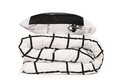 Lenjerie de pat dubla, 3 piese, 200x200 cm, 100% bumbac ranforce, Beverly Hills Polo Club, BHPC 028, negru