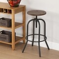 Scaun de bar Peter, Versa, 40 x 40 x 85 cm, fier/lemn de ulm