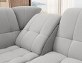 Coltar extensibil stanga 3 locuri ELTAP, LT-04SO, Sado, 272x192x95 cm, lemn/poliester, gri deschis