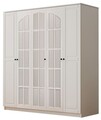Dulap pentru haine, Rabi, Rb-016, 175x184x52 cm, Alb mat
