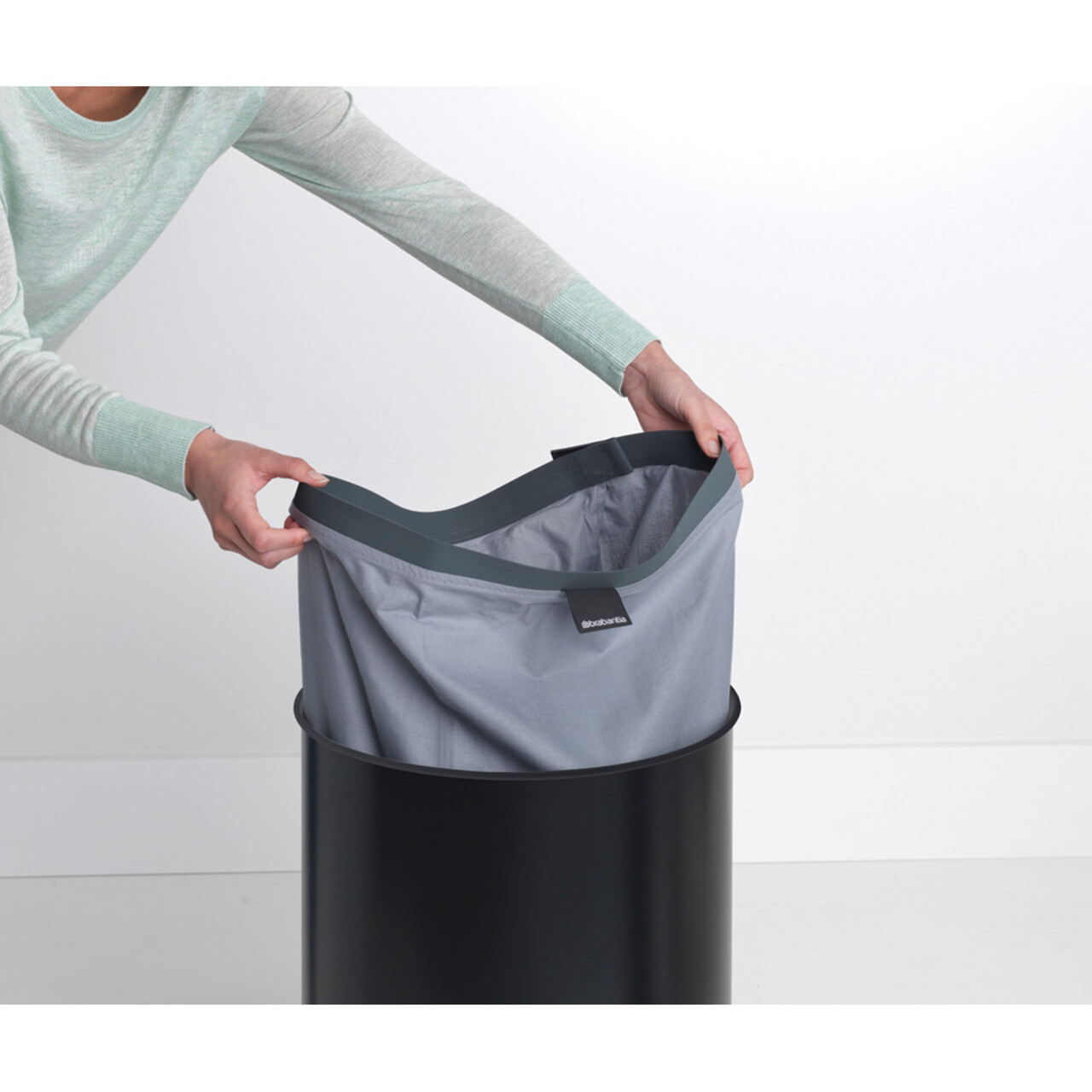 Rezerva sac pentru cos de rufe, Brabantia, Grey, 50-60 L, 83.5x56x3.8 cm, textile, gri - 2 | YEO