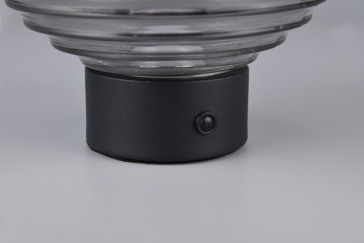 Lampa de masa Earl, RL, 15.5x14.5 cm, 1.5W, 1x SMD, metal, negru mat/gri