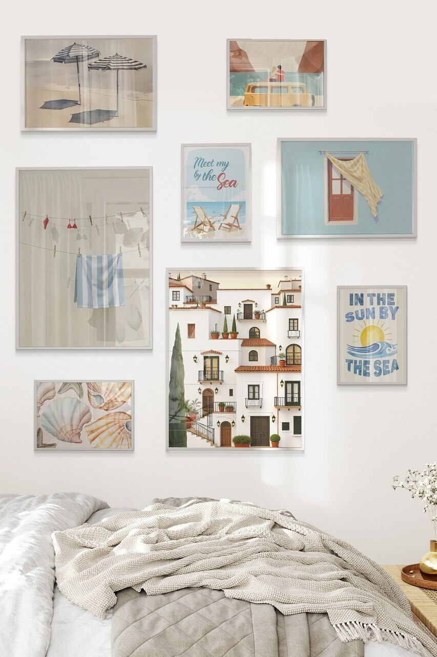 Tablou decorativ, Çgs-068-White-Kck, Lemn masiv, Față: 100% PVC STICLĂ, Multicolor - view 2