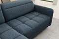 Coltar extensibil stanga 3 locuri ELTAP, LT-40MAN, Barea, 208x160x100 cm, lemn/poliester, albastru inchis