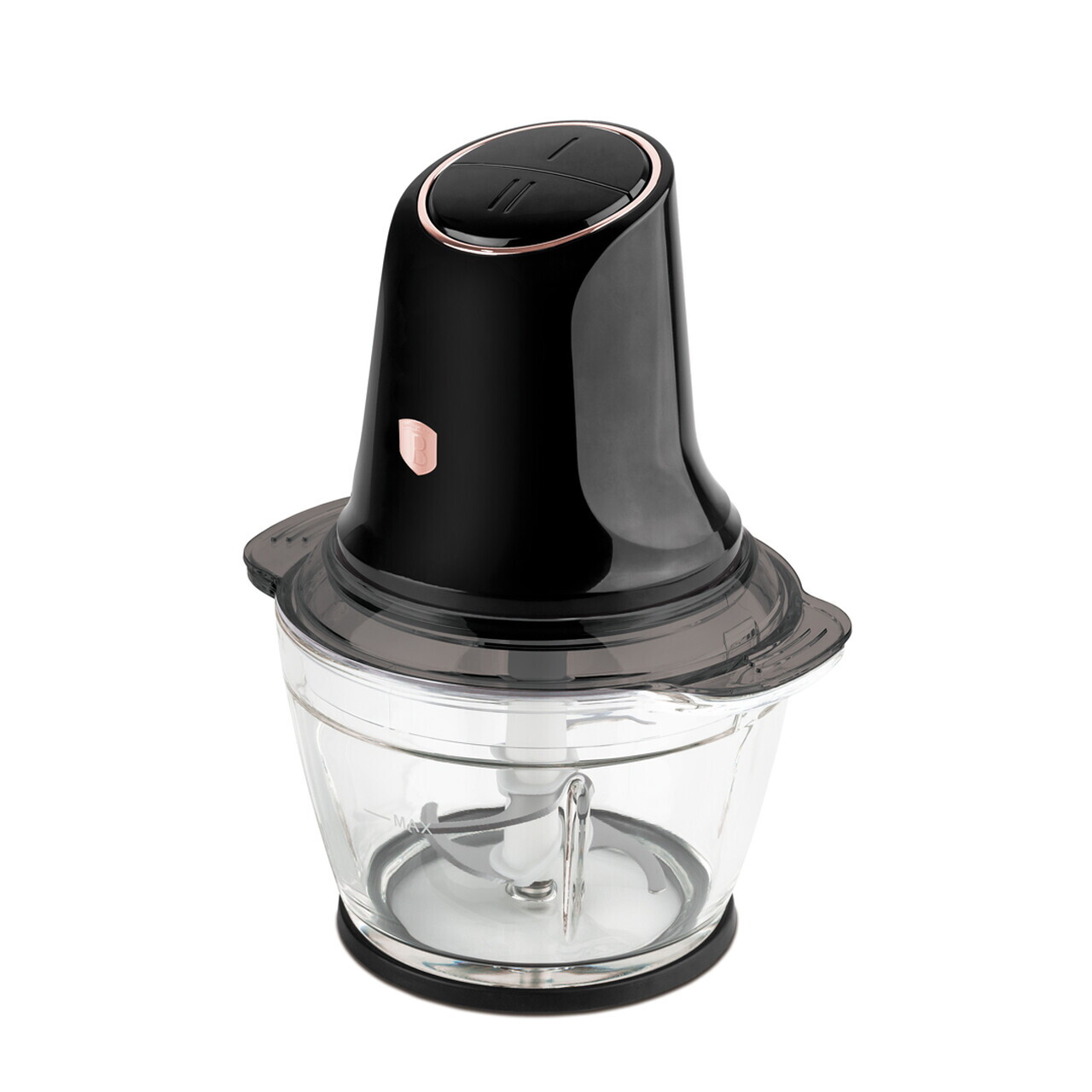 Tocator legume Berlinger Haus, Black Rose, 500W, sticla/plastic, negru/transparent - imagine 4