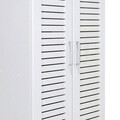 Pantofar cu 2 usi Sante, Pakoworld, 21 perechi pantofi, 60x37x183 cm, MDF/PAL, alb