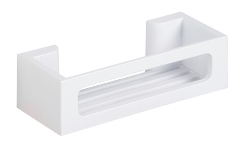 Suport accesorii, wenko, bralia turbo-loc, 30 x 8.5 x 12 cm, plastic, alb