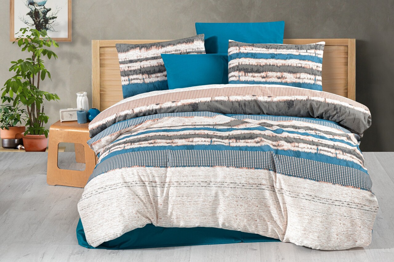 Lenjerie de pat pentru o persoana, Stella, Life Style, 50% bumbac / 50% poliester