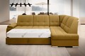 Coltar extensibil dreapta 3 locuri ELTAP, RT-45NU, Sado, 272x192x95 cm, lemn/poliester, mustar