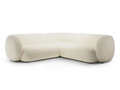 Coltar simetric 5 locuri, Kate, Micadoni, 252x252x76 cm, tesatura structurata, bej deschis