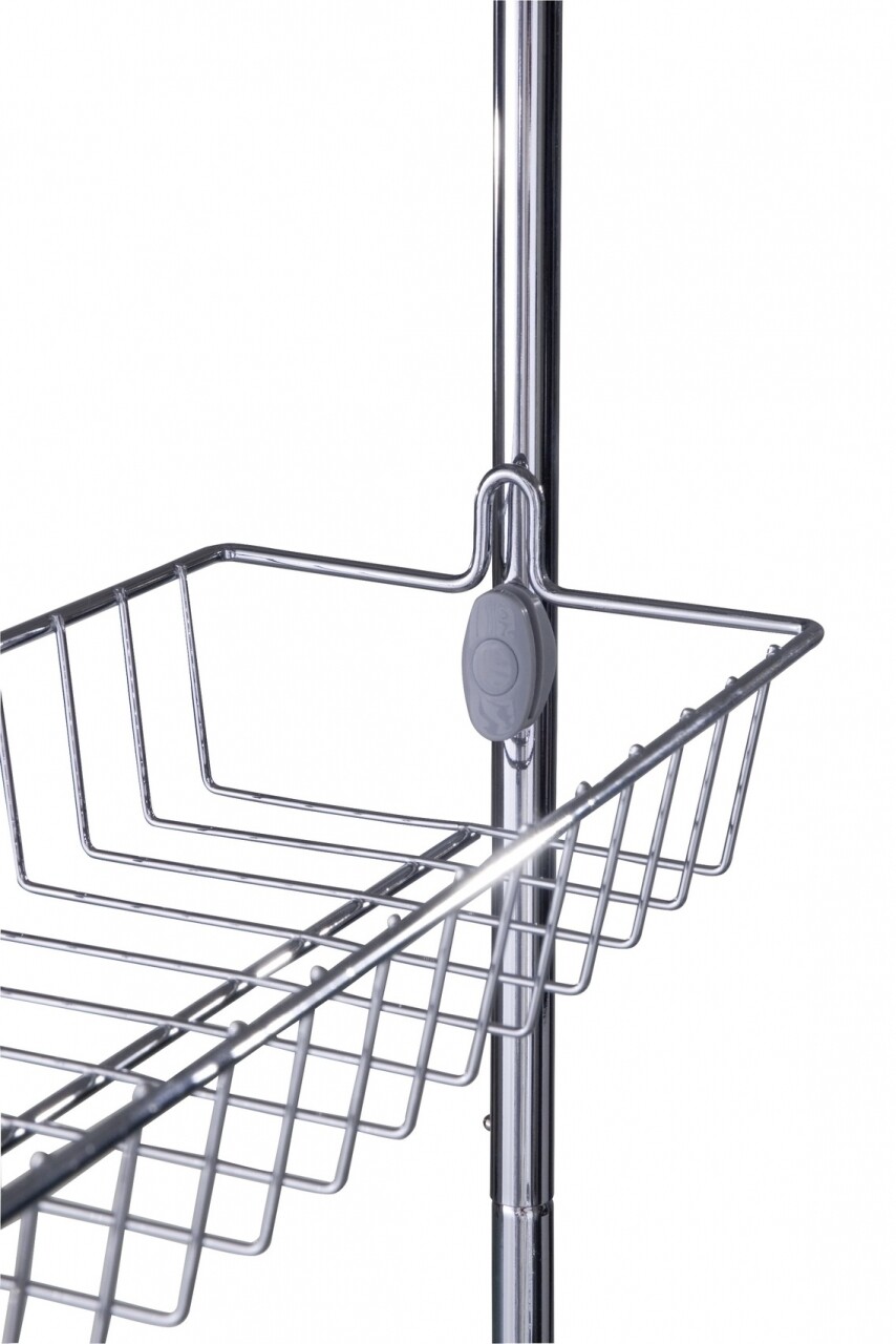 Suport incaltaminte cu montare pe usa Wenko Rack, 18 perechi, 59 x 151 cm, metal cromat/polivinilclorid, argintiu - 2 | YEO