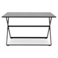Masa pliabila dreptunghiulara, Breeze, L.120 l.80 H.73, aluminiu, negru